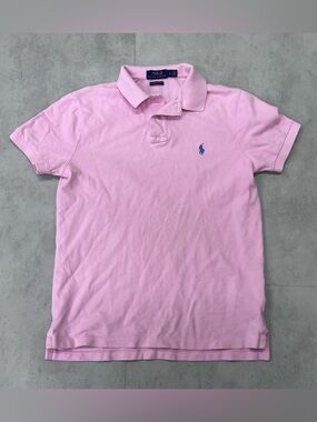 Polo Ralph Lauren Women's Sz Small Custom Slim Fit Polo Shirt Pink